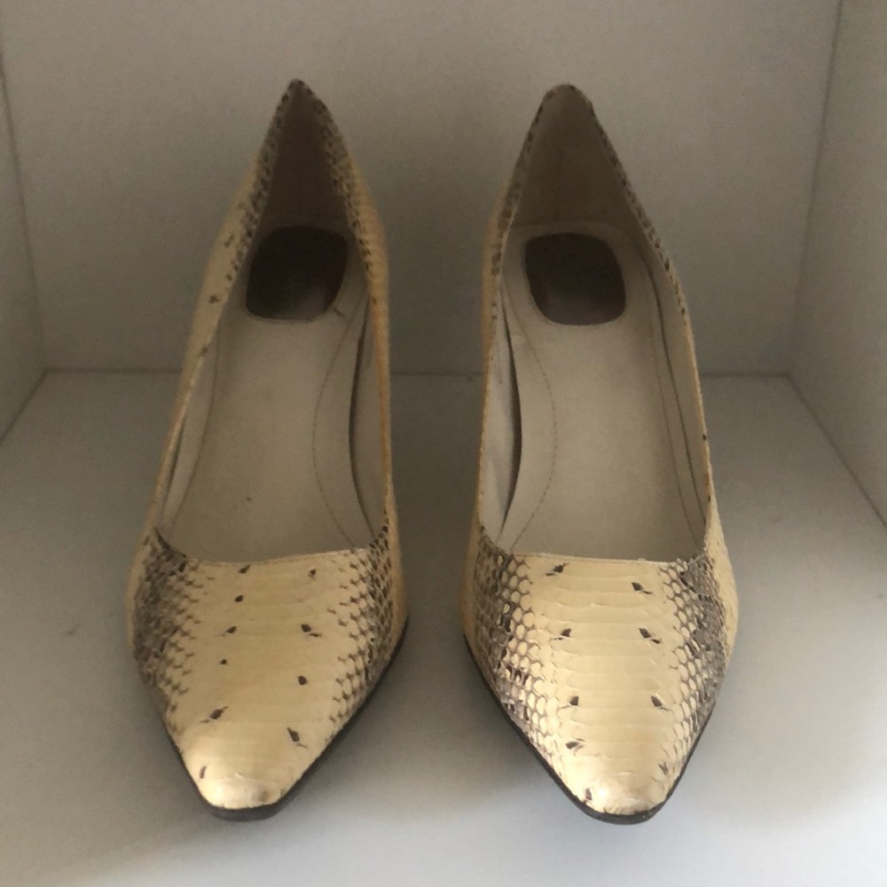 Calvin Klein snakeskin heels